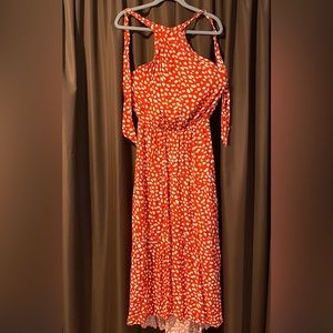 Halter neck midi dress